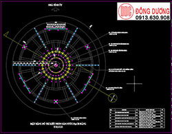 Bản vẽ kỹ thuật AutoCAD đài phun nước