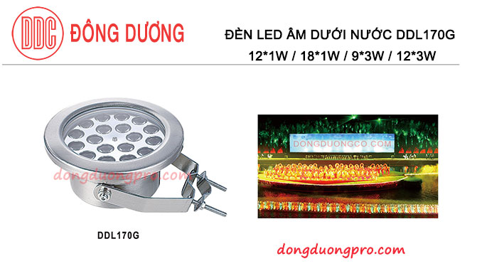  Đèn âm dưới nước IP68 chống thấm nước áp lực cao