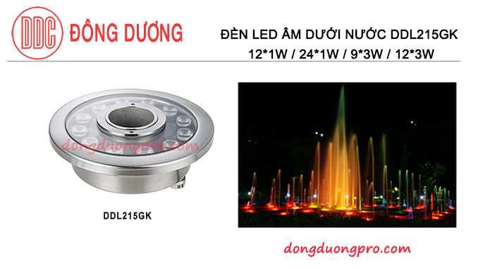 Đèn LED chuyên dùng cho nhạc nước, phun nước nghệ thuật