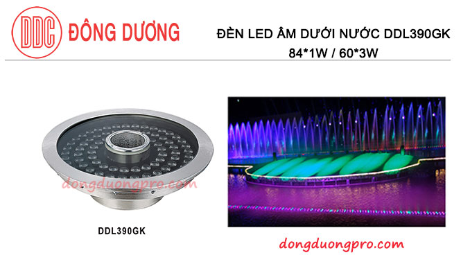 Đèn Led có lổ ở tâm để đặt vòi phun - DDL-390GK