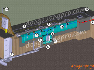 Chi tiết thành phần sàn phun nước, nhạc nước nghệ thuật